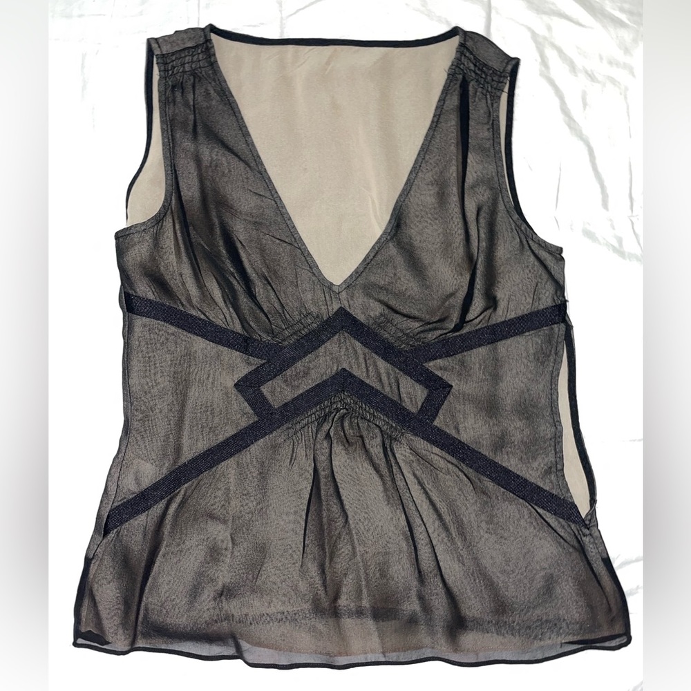 100% silk top